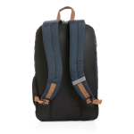 Vielseitiger Rucksack aus recyceltem Polyester für Outdoor-Aktivitäten farbe marineblau vierte Ansicht