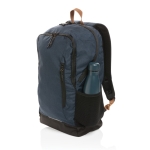 Vielseitiger Rucksack aus recyceltem Polyester für Outdoor-Aktivitäten farbe marineblau sechste Ansicht