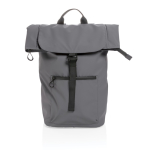 Wasserdichter Laptop-Rucksack aus recyceltem Polyester, 15,6'' farbe dunkelgrau zweite Ansicht