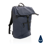 Wasserdichter Laptop-Rucksack aus recyceltem Polyester, 15,6'' farbe marineblau