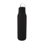 Thermosflasche aus Edelstahl mit Deckelgriff gravieren lassen, 600ml farbe schwarz vierte Ansicht