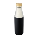 Elegante Thermosflasche im zweifarbigen Design, 540 ml farbe schwarz dritte Ansicht