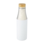 Elegante Thermosflasche im zweifarbigen Design, 540 ml farbe weiß dritte Ansicht