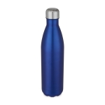 Flasche mit Edelstahldeckel und Bio-Bambus auf der Oberseite, 750 ml farbe blau