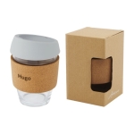 Coffee To Go Becher als Mehrweg für Mitarbeiter, 360 ml farbe grau