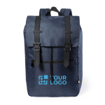 Urbaner Notebook-Rucksack aus recycelten Materialien, 15'' Ansicht mit Druckbereich