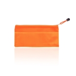 Federmäppchen mit Reißverschluss aus weichem PVC farbe orange erste Ansicht