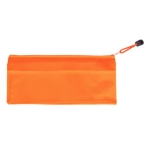 Federmäppchen mit Reißverschluss aus weichem PVC farbe orange