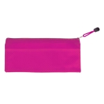 Federmäppchen mit Reißverschluss aus weichem PVC farbe pink