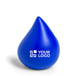 Anti-Stressball in Form eines Wassertropfens mit Logo bedrucken Ansicht mit Druckbereich