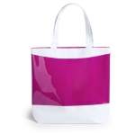 Strandtasche aus robustem PVC in kräftigen Farben mit Logo bedrucken farbe pink