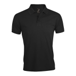 Polo aus Polyester und Baumwolle bedruckt, 200 g/m2, SOL'S Prime Men farbe schwarz