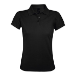 Damen-Poloshirt aus Polyester und Baumwolle, 200 g/m2, SOL'S Prime farbe schwarz