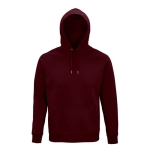 Unisex-Sweatshirt aus Öko-Materialien mit Kapuze, 280 g/m2, Stellar farbe bordeaux achte Ansicht