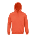 Unisex-Sweatshirt aus Öko-Materialien mit Kapuze, 280 g/m2, Stellar farbe orange dritte Ansicht