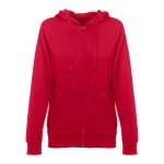 Damen-Sweatshirt aus Baumwolle und Polyester, 320 g/m2, THC Amsterdam farbe rot