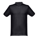 Poloshirt bedrucken aus Baumwolle in vielen Farben, 240 g/m2, THC Monaco farbe schwarz