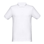 Poloshirt bedrucken aus Baumwolle in vielen Farben, 240 g/m2, THC Monaco farbe weiß