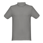 Poloshirt bedrucken aus Baumwolle in vielen Farben, 240 g/m2, THC Monaco farbe dunkelgrau