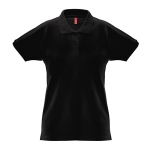 Damen-Poloshirt aus Baumwolle in vielen Farben, 240 g/m2, THC Monaco farbe schwarz zweite Ansicht