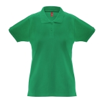 Damen-Poloshirt aus Baumwolle in vielen Farben, 240 g/m2, THC Monaco farbe grün zweite Ansicht