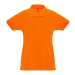 Damen-Poloshirt aus Baumwolle in vielen Farben, 240 g/m2, THC Monaco farbe orange zweite Ansicht