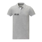 Poloshirt aus Baumwolle mit Farbdetails, 200 g/m2, Elevate Life Ansicht mit Druckbereich