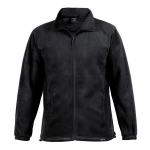 Fleecejacke bedrucken aus recyceltem Kunststoff, 280 g/m2, MKT Diston farbe schwarz