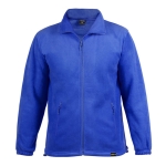 Fleecejacke bedrucken aus recyceltem Kunststoff, 280 g/m2, MKT Diston farbe blau