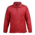 Fleecejacke bedrucken aus recyceltem Kunststoff, 280 g/m2, MKT Diston farbe rot