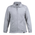 Fleecejacke bedrucken aus recyceltem Kunststoff, 280 g/m2, MKT Diston farbe grau