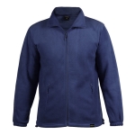 Fleecejacke bedrucken aus recyceltem Kunststoff, 280 g/m2, MKT Diston farbe marineblau