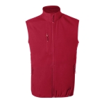 Atmungsaktive Weste aus recyceltem Softshell, 300 g/m2, MKT Jandro farbe rot