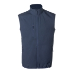 Atmungsaktive Weste aus recyceltem Softshell, 300 g/m2, MKT Jandro farbe marineblau