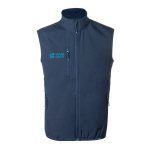 Atmungsaktive Weste aus recyceltem Softshell, 300 g/m2, MKT Jandro Ansicht mit Druckbereich