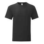 Günstiges T-Shirt für Siebdruck, 150 g/m2, Fruit of the Loom farbe schwarz