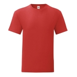 Günstiges T-Shirt für Siebdruck, 150 g/m2, Fruit of the Loom farbe rot