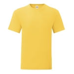 Günstiges T-Shirt für Siebdruck, 150 g/m2, Fruit of the Loom farbe gelb fünfte Ansicht