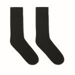 Bedruckbare Socken aus Baumwolle und Polyester farbe schwarz zweite Ansicht