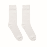 Bedruckbare Socken aus Baumwolle und Polyester farbe weiß zweite Ansicht