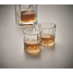 Luxuriöses Set mit 4 Gläser und einer Whiskey-Flasche mit Gravur farbe transparent drittes Detailbild