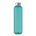 Große transparente Tritanflasche mit Schraubverschluss, 1 L farbe blau-transparent