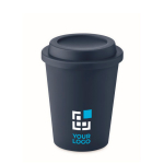 Doppelwandiger Becher To Go aus Kunststoff mit Logo, 300 ml Ansicht mit Druckbereich