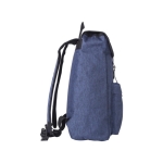 Gepolsterter Polyester-Rucksack mit 2 Schnallen als hochwertiges Geschenk farbe blau vierte Ansicht