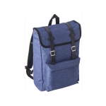 Gepolsterter Polyester-Rucksack mit 2 Schnallen als hochwertiges Geschenk farbe blau achte Ansicht