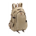 Wanderrucksack aus Ribstop mit zwei Hauptfächern als Merchandising farbe khaki 41603.75