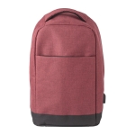 Zweifarbiger Polyester-Rucksack mit Diebstahlschutz bedruckt, 13'' farbe bordeaux erste Ansicht