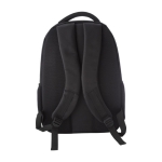 Laptop-Rucksack aus 1680D-Polyester mit Fronttasche, 15” farbe schwarz erste Ansicht