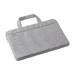 Einfache Laptoptasche aus RPET und Polyester mit Logo bedrucken, 13” farbe grau fünfte Ansicht