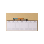 Haftnotizenset mit farbigen Post-It und Wochenplaner für Organisation farbe braun 41603.75